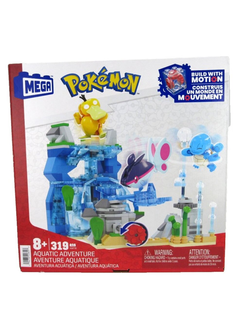 MEGA Pokémon Building Toys Set Aquatic Adventure with 319 Pieces HXF79